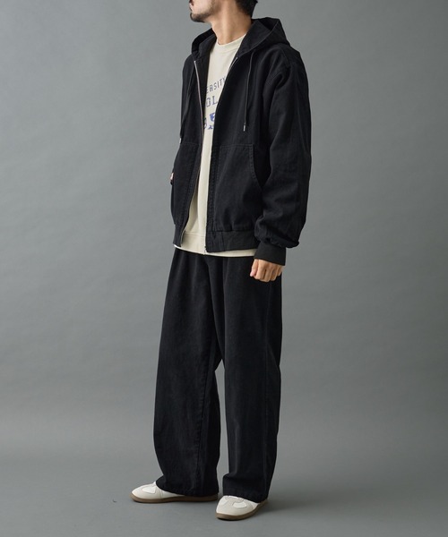 COLONY 2139(コロニートゥーワンスリーナイン)の「バイオ加工ブラッシュツイルパンツ(チノパンツ・メンズ・ブラック/ブラウン・LARGE/MEDIUM)」の12枚目の写真