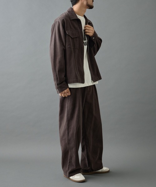 COLONY 2139(コロニートゥーワンスリーナイン)の「バイオ加工ブラッシュツイルパンツ(チノパンツ・メンズ・ブラック/ブラウン・LARGE/MEDIUM)」の18枚目の写真