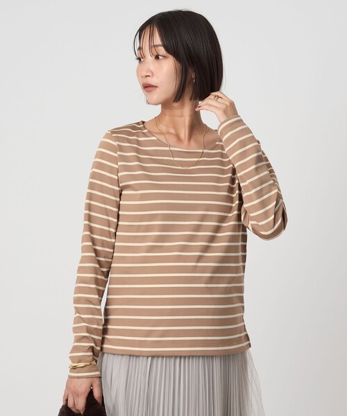 セール】ブライト ボーダー ロングスリーブ カットソー（Tシャツ