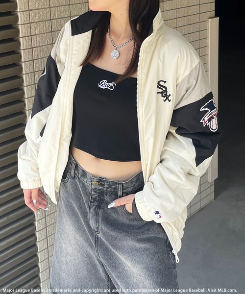 BACK TO THE FIELD(バック トゥー ザ フィールド)の「【MLB】配色ナイロンブルゾン(その他アウター・レディース・ネイビー/オフホワイト/ブラック・FREE)」の14枚目の写真