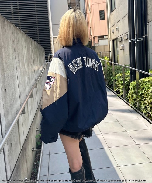 BACK TO THE FIELD(バック トゥー ザ フィールド)の「【MLB】配色ナイロンブルゾン(その他アウター・レディース・ネイビー/オフホワイト/ブラック・FREE)」の18枚目の写真