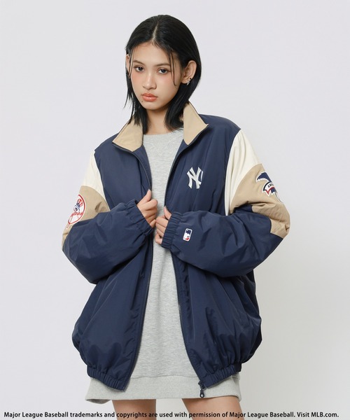 BACK TO THE FIELD(バック トゥー ザ フィールド)の「【MLB】配色ナイロンブルゾン(その他アウター・レディース・ネイビー/オフホワイト/ブラック・FREE)」の5枚目の写真