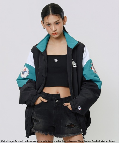 BACK TO THE FIELD(バック トゥー ザ フィールド)の「【MLB】配色ナイロンブルゾン(その他アウター・レディース・ネイビー/オフホワイト/ブラック・FREE)」の8枚目の写真