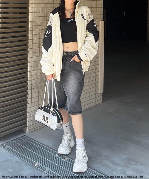 BACK TO THE FIELD(バック トゥー ザ フィールド)の「【MLB】配色ナイロンブルゾン(その他アウター・レディース・ネイビー/オフホワイト/ブラック・FREE)」の13枚目の写真