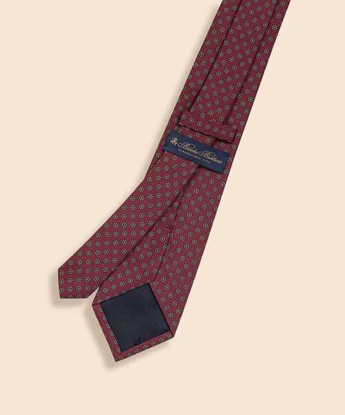 セール】シルク フラワーモチーフ プリントタイ（ネクタイ）｜BROOKS