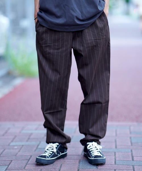 COOKMAN(クックマン)の「Cookman クックマン シェフパンツ Chef Pants Stripe Muddy Coffee(その他パンツ・メンズ・ダークブラウン・MEDIUM/LARGE)」の1枚目の写真