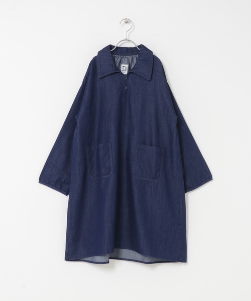 URBAN RESEARCH DOORS（アーバンリサーチドアーズ）の「『WEB/一部店舗限定』デニムミニワンピース(KIDS)（ワンピース・キッズ・ワンウォッシュ/インディゴブルー・150）」の2枚目の写真