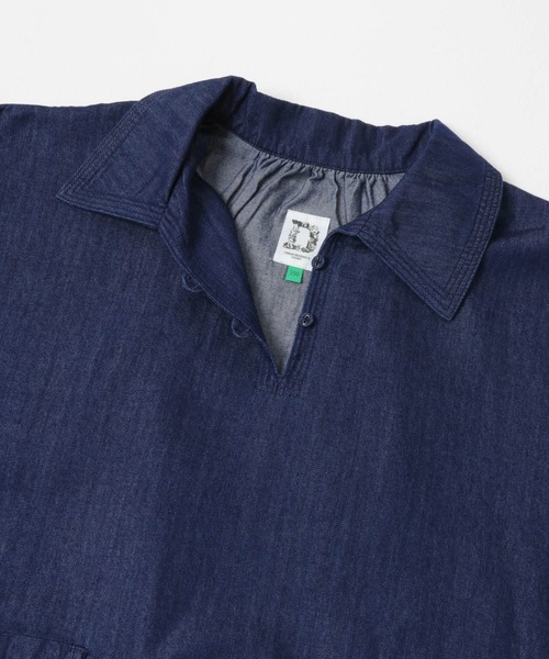 URBAN RESEARCH DOORS（アーバンリサーチドアーズ）の「『WEB/一部店舗限定』デニムミニワンピース(KIDS)（ワンピース・キッズ・ワンウォッシュ/インディゴブルー・150）」の4枚目の写真