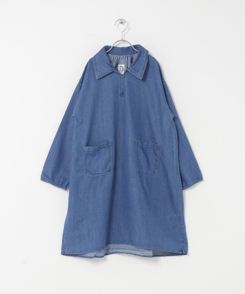 URBAN RESEARCH DOORS（アーバンリサーチドアーズ）の「『WEB/一部店舗限定』デニムミニワンピース(KIDS)（ワンピース・キッズ・ワンウォッシュ/インディゴブルー・150）」の5枚目の写真