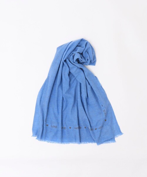 CITRUS（シトラス）の「【CITRUS/シトラス】 メッセージストール（ストール/ショール・レディース・ブラック/ライトブルー/ライトグレー・FREE）」の3枚目の写真