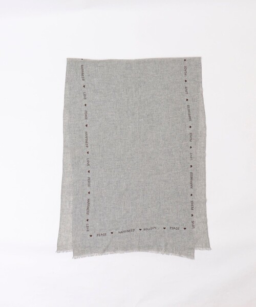 CITRUS（シトラス）の「【CITRUS/シトラス】 メッセージストール（ストール/ショール・レディース・ブラック/ライトブルー/ライトグレー・FREE）」の17枚目の写真