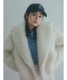 SNIDEL | ボアショートコート(ムートンコート)