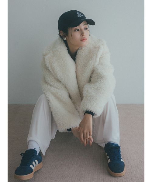 セール】ボアショートコート（ムートンコート）｜SNIDEL（スナイデル