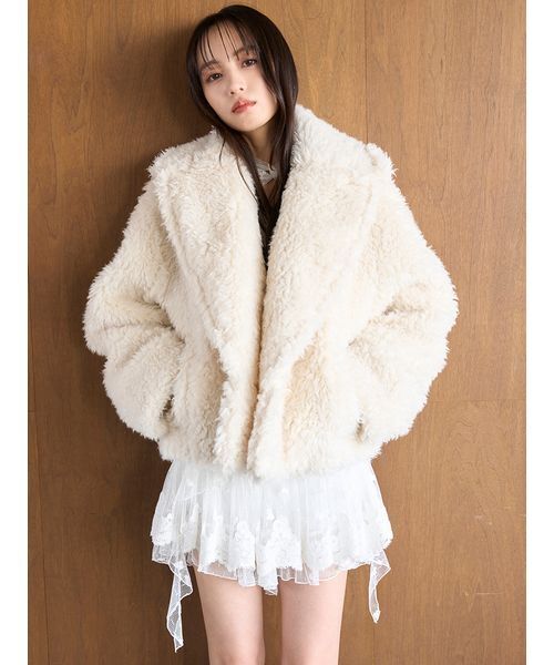 SNIDEL（スナイデル）の「ボアショートコート（ムートンコート）」 - WEAR