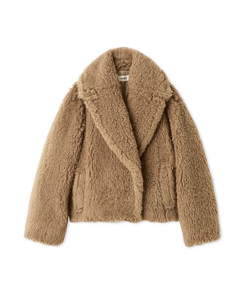 SNIDEL（スナイデル）の「ボアショートコート（ムートンコート・レディース・アイボリー/キャメル・F）」の16枚目の写真