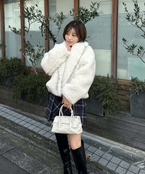 セール】ボアショートコート（ムートンコート）｜SNIDEL（スナイデル