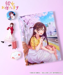 Union Studio(ユニオンスタジオ)の【彼女、お借りします】<ZOZO期間限定販売3点セット>アクリルスタンド&クリアファイル&缶バッジ(フィギュア)