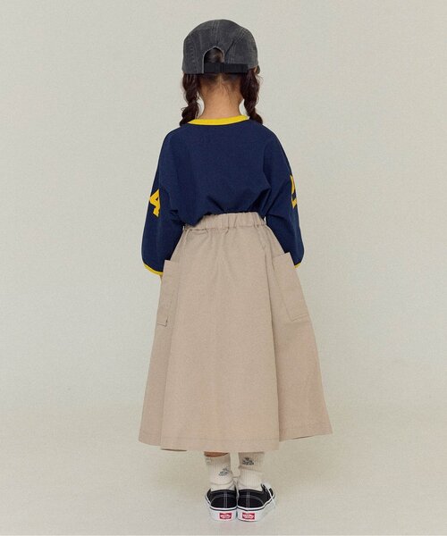 BREEZE（ブリーズ）の「【リンク/WEB限定/ジュニア対応】 サイドポケットスカート（スカート・キッズ・ベージュ/ブルー・90/100/110/120/130/140）」の5枚目の写真