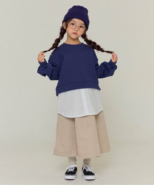 BREEZE（ブリーズ）の「【リンク/WEB限定/ジュニア対応】 サイドポケットスカート（スカート・キッズ・ベージュ/ブルー・90/100/110/120/130/140）」の6枚目の写真