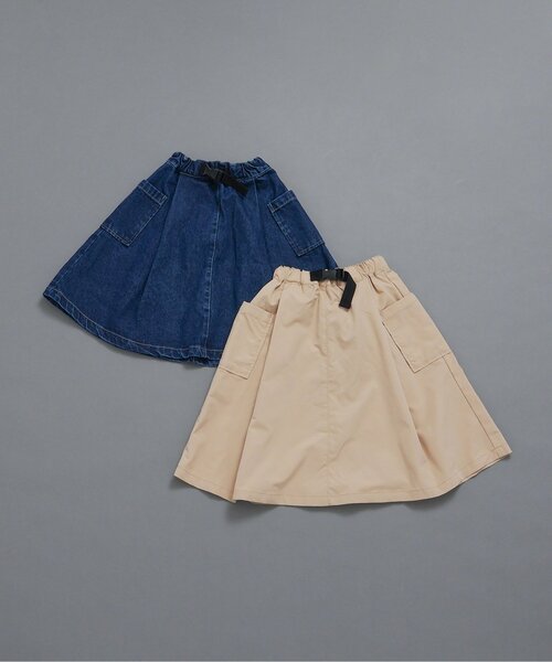 BREEZE（ブリーズ）の「【リンク/WEB限定/ジュニア対応】 サイドポケットスカート（スカート・キッズ・ベージュ/ブルー・90/100/110/120/130/140）」の17枚目の写真
