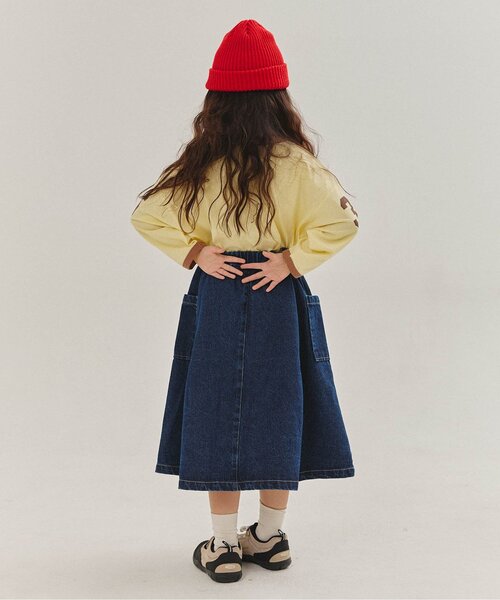 BREEZE（ブリーズ）の「【リンク/WEB限定/ジュニア対応】 サイドポケットスカート（スカート・キッズ・ベージュ/ブルー・90/100/110/120/130/140）」の11枚目の写真