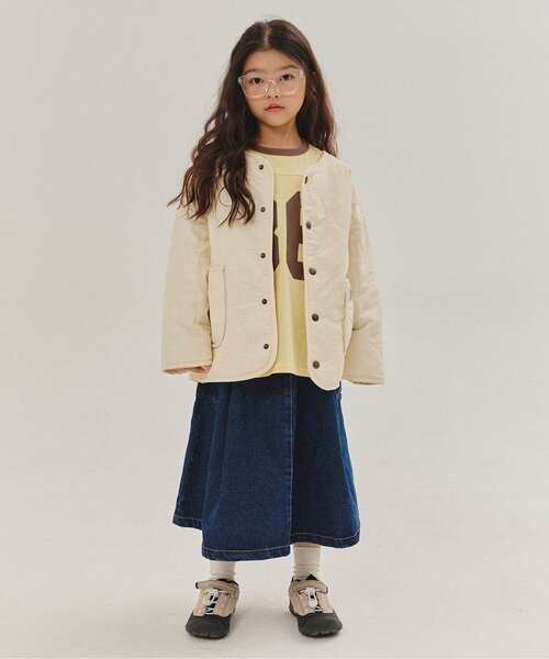 BREEZE（ブリーズ）の「【リンク/WEB限定/ジュニア対応】 サイドポケットスカート（スカート・キッズ・ベージュ/ブルー・90/100/110/120/130/140）」の13枚目の写真