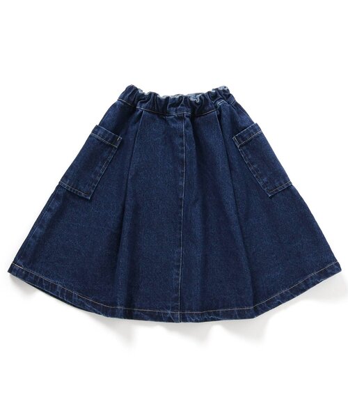 BREEZE（ブリーズ）の「【リンク/WEB限定/ジュニア対応】 サイドポケットスカート（スカート・キッズ・ベージュ/ブルー・90/100/110/120/130/140）」の9枚目の写真