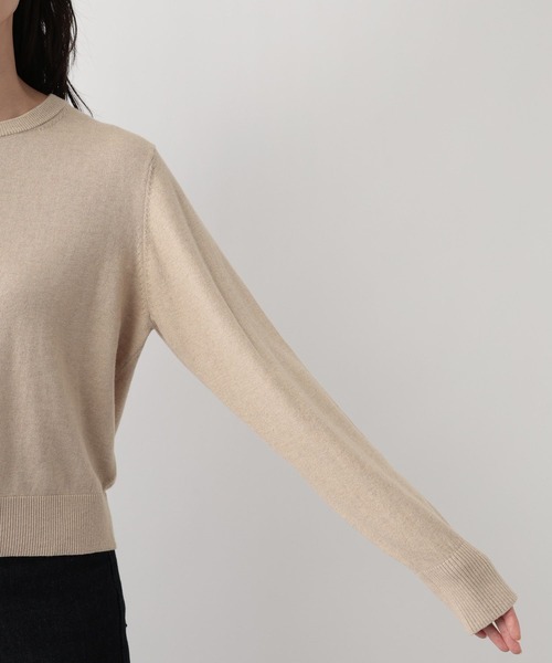 FOUND GOOD（ファウンドグッド）の「綿カシミヤクルーニットカーデ（カーディガン/ボレロ・レディース・レッド系8/ベージュ/グレー系2/ブラック・L/M）」の16枚目の写真