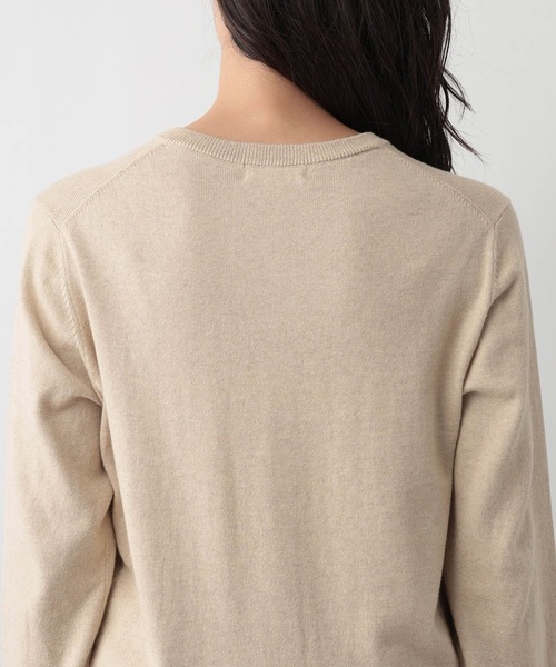 FOUND GOOD（ファウンドグッド）の「綿カシミヤクルーニットカーデ（カーディガン/ボレロ・レディース・レッド系8/ベージュ/グレー系2/ブラック・L/M）」の18枚目の写真