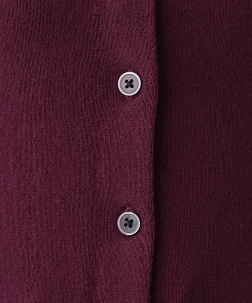 FOUND GOOD（ファウンドグッド）の「綿カシミヤクルーニットカーデ（カーディガン/ボレロ・レディース・レッド系8/ベージュ/グレー系2/ブラック・L/M）」の5枚目の写真