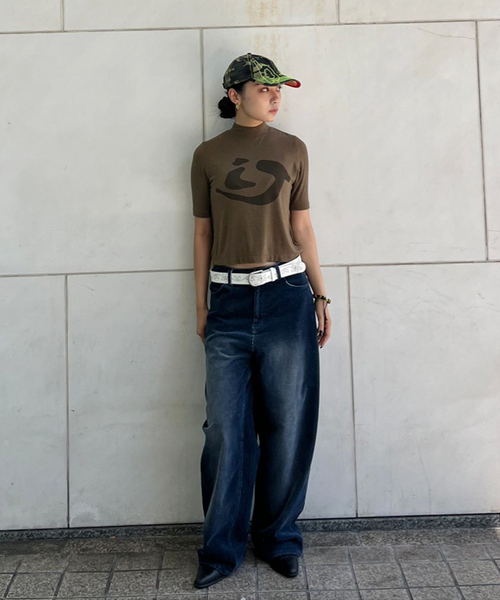 irojikake/イロジカケ】 IJ STRETCH TOPS IG25AWTP02（Tシャツ