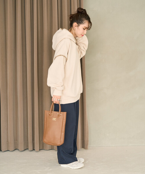 セール】限定展開 ブランケット ステッチ フリース パーカー（パーカー