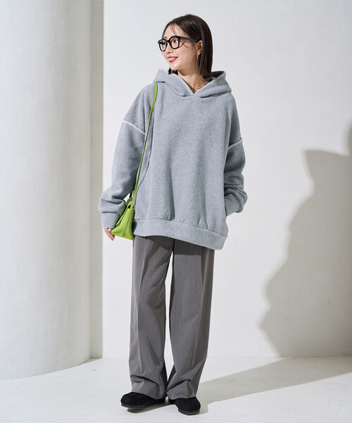 セール】限定展開 ブランケット ステッチ フリース パーカー