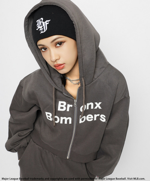 BACK TO THE FIELD（バック トゥー ザ フィールド）の「【MLB】ZIPフーディーセットアップ（セットアップ・レディース・グレー/ピンク/ブラック・FREE）」の10枚目の写真