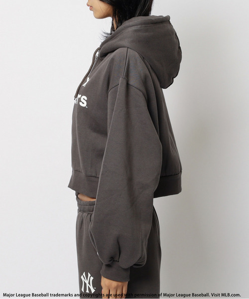 BACK TO THE FIELD（バック トゥー ザ フィールド）の「【MLB】ZIPフーディーセットアップ（セットアップ・レディース・グレー/ピンク/ブラック・FREE）」の18枚目の写真
