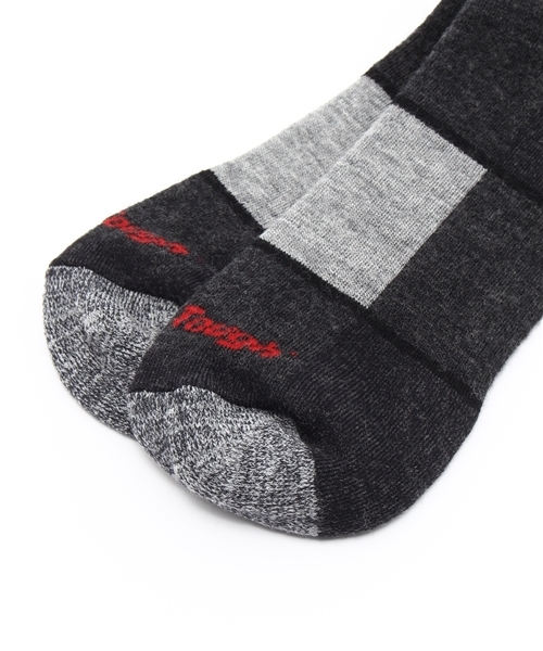 DARN TOUGH VERMONT(ダーンタフバーモント)の「【MADE IN USA】 DARN TOUGH ダーンタフ Ms 1405 ブーツソック フルクッション(ソックス/靴下・メンズ・オフホワイト/チョコ/オリーブ/ブラック/チャコールグレー/インディゴブルー/ブラック系その他/ダークネイビー/ダークブラウン・LARGE/MEDIUM)」の11枚目の写真