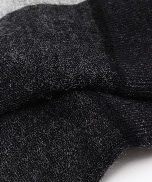 DARN TOUGH VERMONT(ダーンタフバーモント)の「【MADE IN USA】 DARN TOUGH ダーンタフ Ms 1405 ブーツソック フルクッション(ソックス/靴下・メンズ・オフホワイト/チョコ/オリーブ/ブラック/チャコールグレー/インディゴブルー/ブラック系その他/ダークネイビー/ダークブラウン・LARGE/MEDIUM)」の10枚目の写真