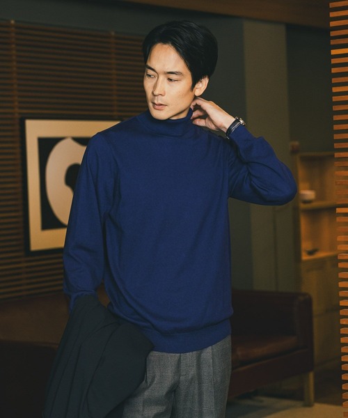 カシミヤブレンドニット/タートルネック/Salon de GW/582028（ニット