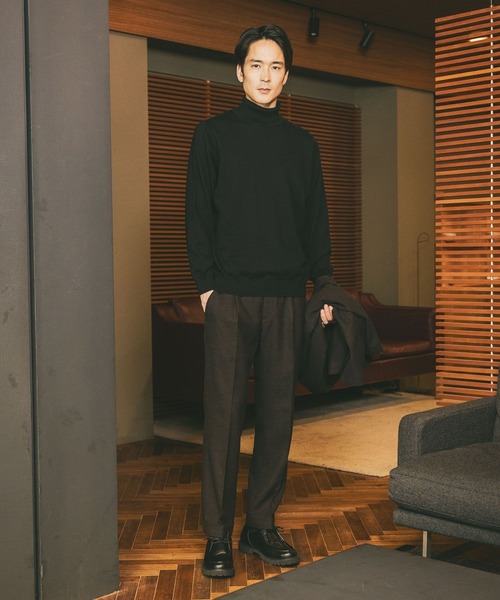 カシミヤブレンドニット/タートルネック/Salon de GW/582028（ニット