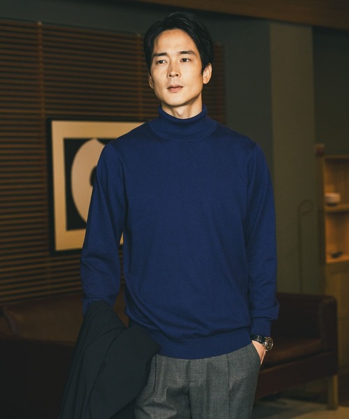 セール】カシミヤブレンドニット/タートルネック/Salon de GW/582028