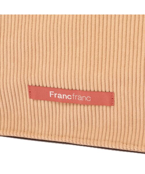 Francfranc（フランフラン）の「ロゴトート コーデュロイ M ベージュ A4 大容量 推し活 うちわ 通勤 通学 トートバッグ 鞄（トートバッグ・レディース・ベージュ・FREE）」の5枚目の写真