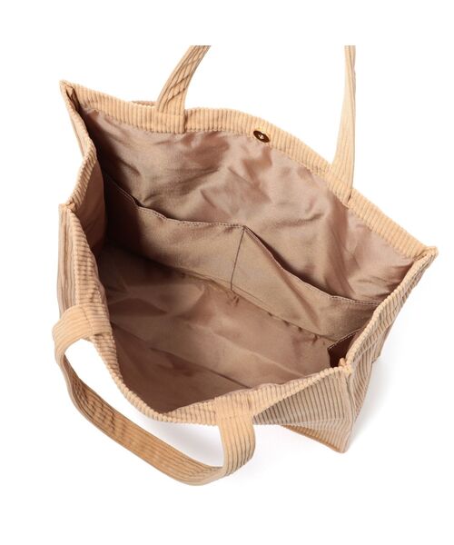 Lesserafim トートバッグ ブラウン コーデュロイ popup トートバッグ