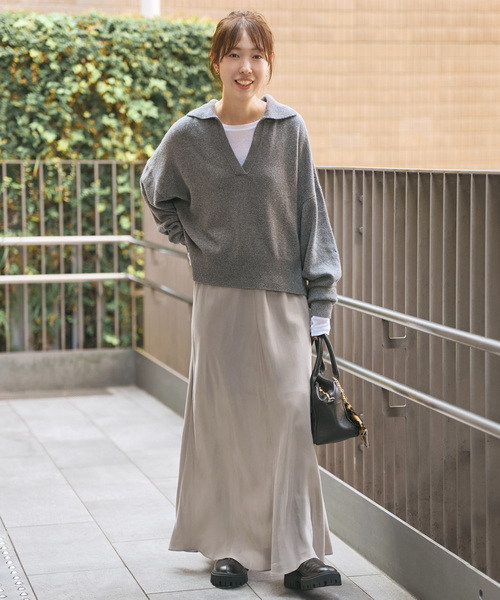 追加》ウォッシャブルキュプラフレアスカート（スカート）｜Spick