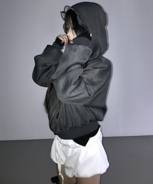 THEAIRTOWN ファーパーカー THEAIRTOWN(ジエアタウン) パーカー・フーディ(レディース