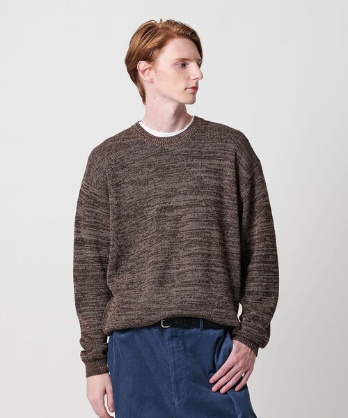 セール】ドロップ ミラノ ミックス クルーネック ニット（ニット