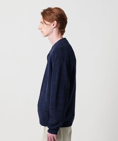 BEAUTY&YOUTH UNITED ARROWS(ビューティーアンドユースユナイテッドアローズ)の「ドロップ ミラノ ミックス クルーネック ニット(ニット/セーター・メンズ・ネイビー/ブラウン系/ライトグレー・S/M/XL/L)」の9枚目の写真