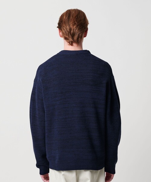 BEAUTY&YOUTH UNITED ARROWS(ビューティーアンドユースユナイテッドアローズ)の「ドロップ ミラノ ミックス クルーネック ニット(ニット/セーター・メンズ・ネイビー/ブラウン系/ライトグレー・S/M/XL/L)」の10枚目の写真