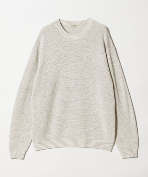 BEAUTY&YOUTH UNITED ARROWS(ビューティーアンドユースユナイテッドアローズ)の「ドロップ ミラノ ミックス クルーネック ニット(ニット/セーター・メンズ・ネイビー/ブラウン系/ライトグレー・S/M/XL/L)」の19枚目の写真