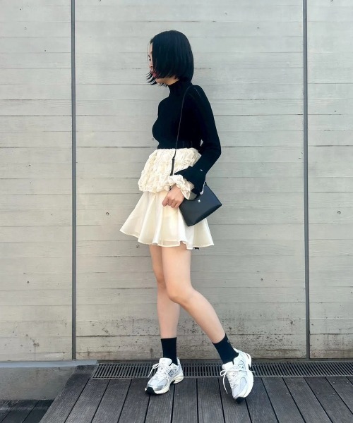 FETICO(フェティコ)の「FETICO PLEATED MINI CULOTTE FTC252-0504(スカート・レディース・ホワイト・1)」の2枚目の写真