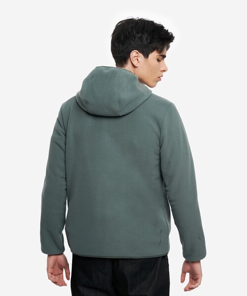 AIGLE（エーグル）の「OLARTEC Classic 200 ポーラーテック フルジップ フリースパーカー（パーカー・メンズ・グレー/ブラック・M/L）」の9枚目の写真